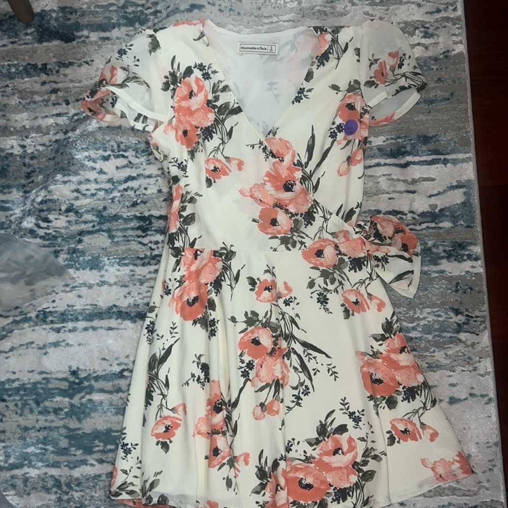 Abercrombie & Fitch Floral Wrap Mini Dress